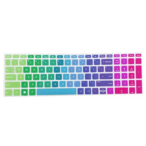 1 Pack Soft Keyboard Skin Cover Protector for 15.6inch BF, Rainbow