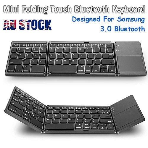 Mini Folding Touch 3.0 Bluetooth Keyboard For Samsung Dex Win/iOS/Android System