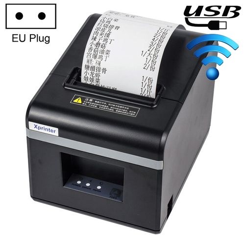 N160II USB Bluetooth Interface 80mm 160mm/s Automatic Thermal Receipt Printer, EU Plug