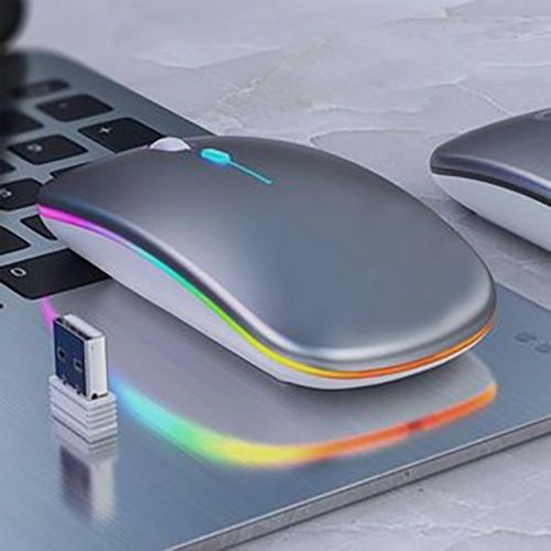 Wireless Mouse Colorful LED 2.4G Ultra-thin