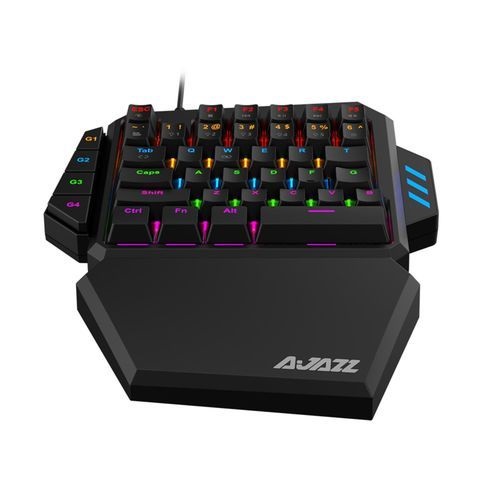 One-Handed Keyboard RGB Backlit Mobile Game 39 Key With Cable LED