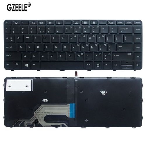 Hp Aquarium Backlit Laptop Keyboard For Probook 430 G3 440-Black