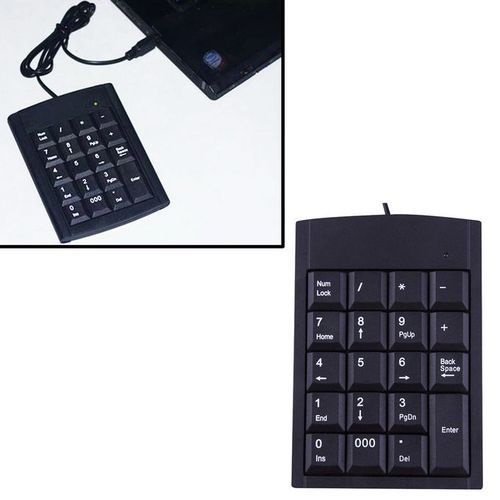 USB Wired Numeric Keypad - Black