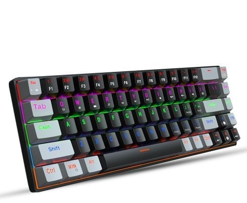 Hxsj V800 Wired Mechanical Keyboard 68 Keys RGB Gaming