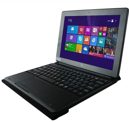 Keyboard + Leather Casefor WIN 7 / WIN 8 / WIN 10 10 inch / 10.6 inch Tablet(Black)