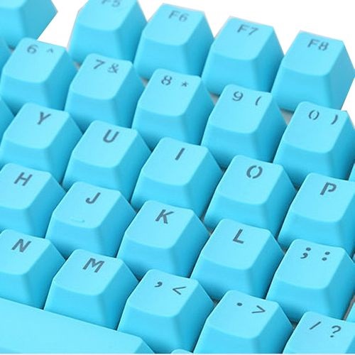 106 Keys PBT Solid Color Backlight Keycaps Replacement-Blue