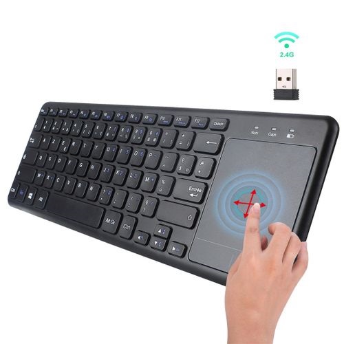 L200 2.4G Wireless French Keyboard With Touchpad, Support PC / TV