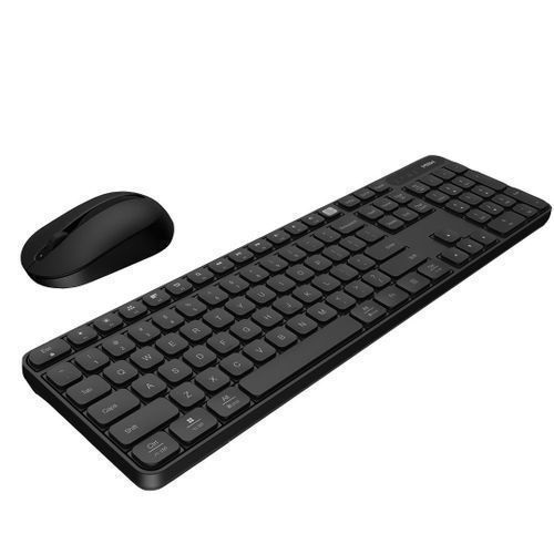 Wireless Keyboard and Mouse Kit With 2 Pairs Of Batteries - Black