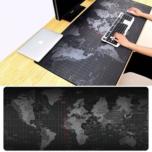 Extended Large Anti-Slip World Map Pattern Smooth Cloth Surface Game Mouse Pad Keyboard Mat, Size: 100 x 50cm