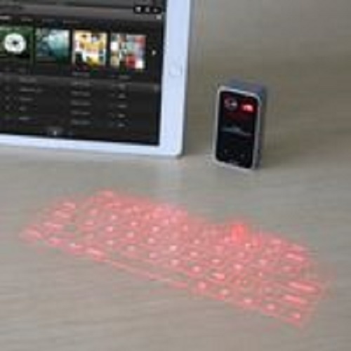 KB560 Mini Pocket Virtual Bluetooth V3.0 Laser Projection Keyboard for Android / iPhone / Apple / PC etc.(Black)