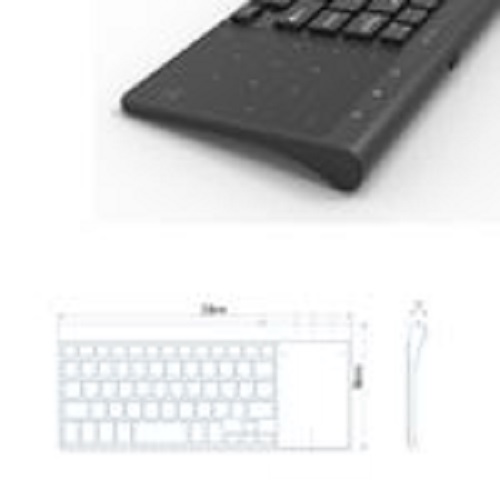 Jelly Comb 2.4G Wireless Keyboard with Number Touchpad Mouse Thin Numeric Keypad for Android Windows Desktop Laptop PC TV Box