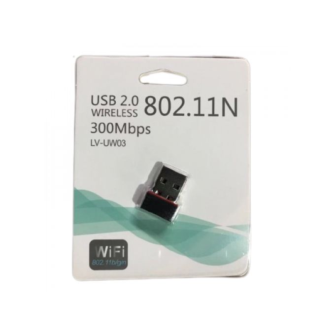 USB 2.0 WiFi Adapter 300Mbps 2.4GHz - 2.5GHz